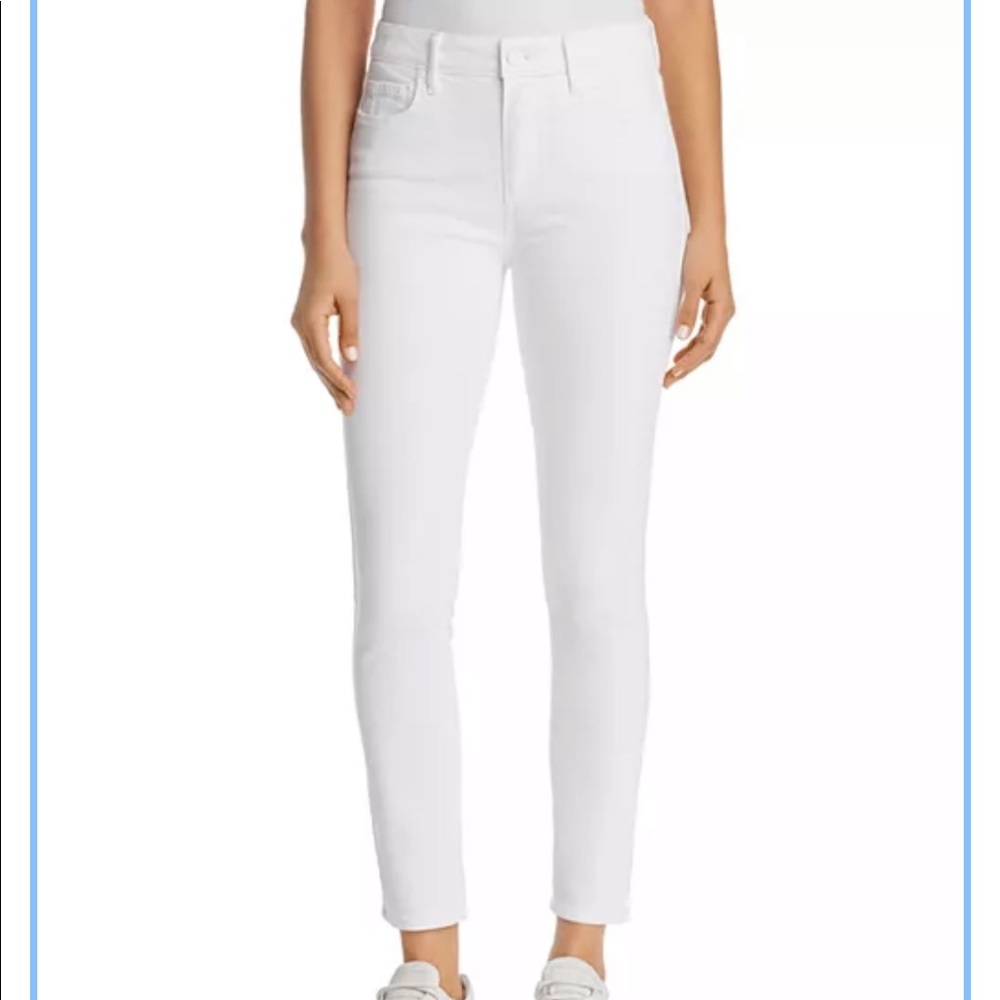 Paige Hoxton White Ankle Skinny Jeans